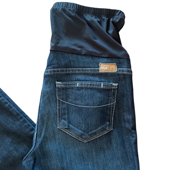 Paige Maternity Jeans Laurel Canyon Dark Wash Size 29 - Picture 8 of 16